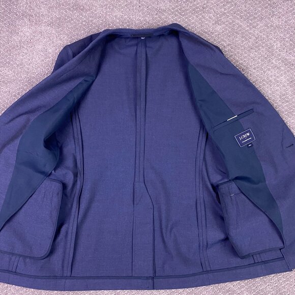 NWOT J. CREW Thompson Performance Suit Jacket Blazer Sport Coat Men's 38R Blue - Picture 4 of 15